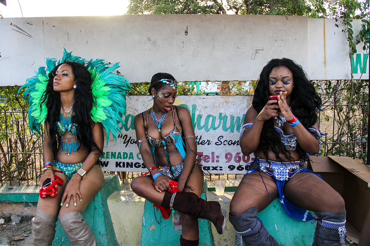 Taking a break from Carnaval in Jamaica