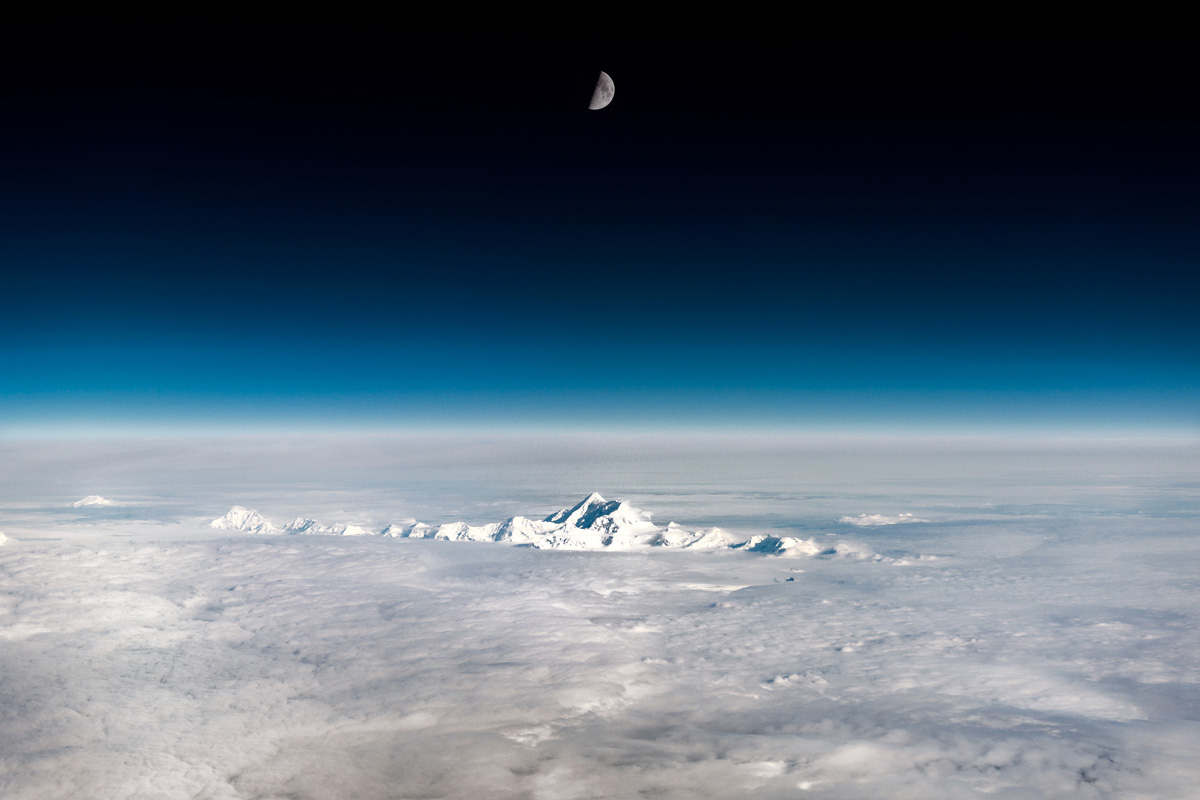 Moon over Alaska