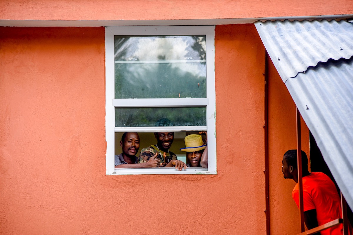 Waiting in the Window in Bassin Bleu Haiti