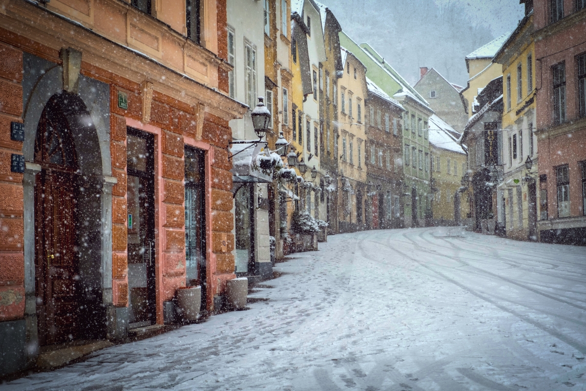 Snow in Ljubljana