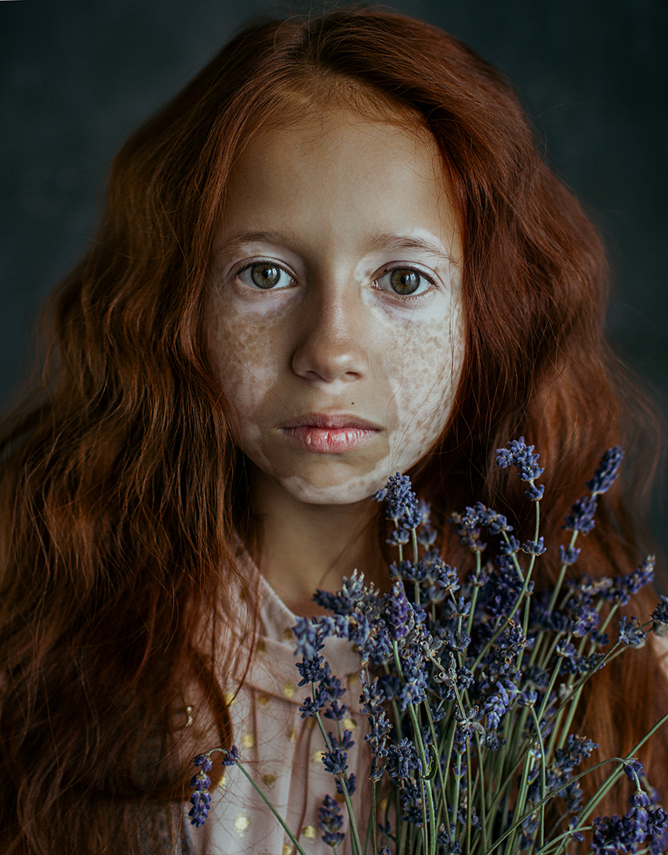 Girl with lavender