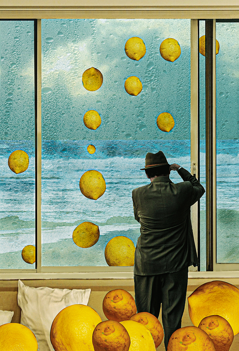 Lemons, homage to R. Magritte