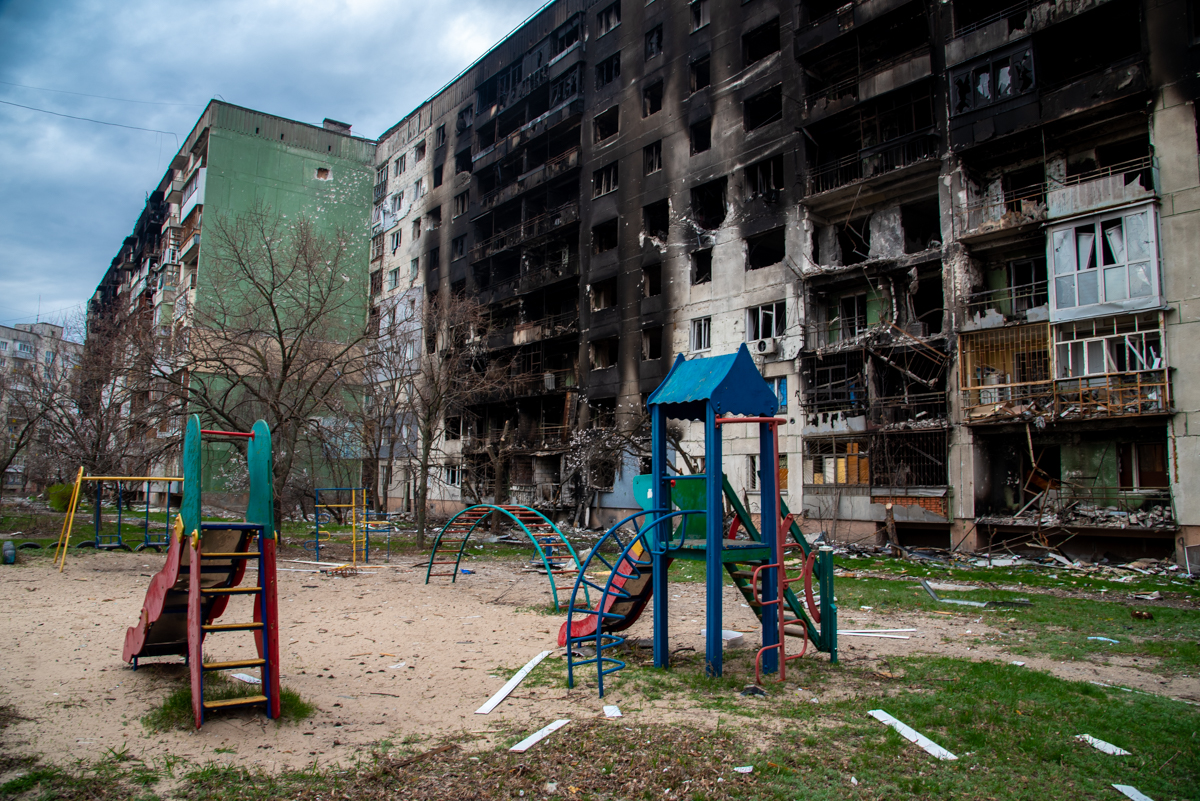 Shelling Aftermath in Severodonetsk