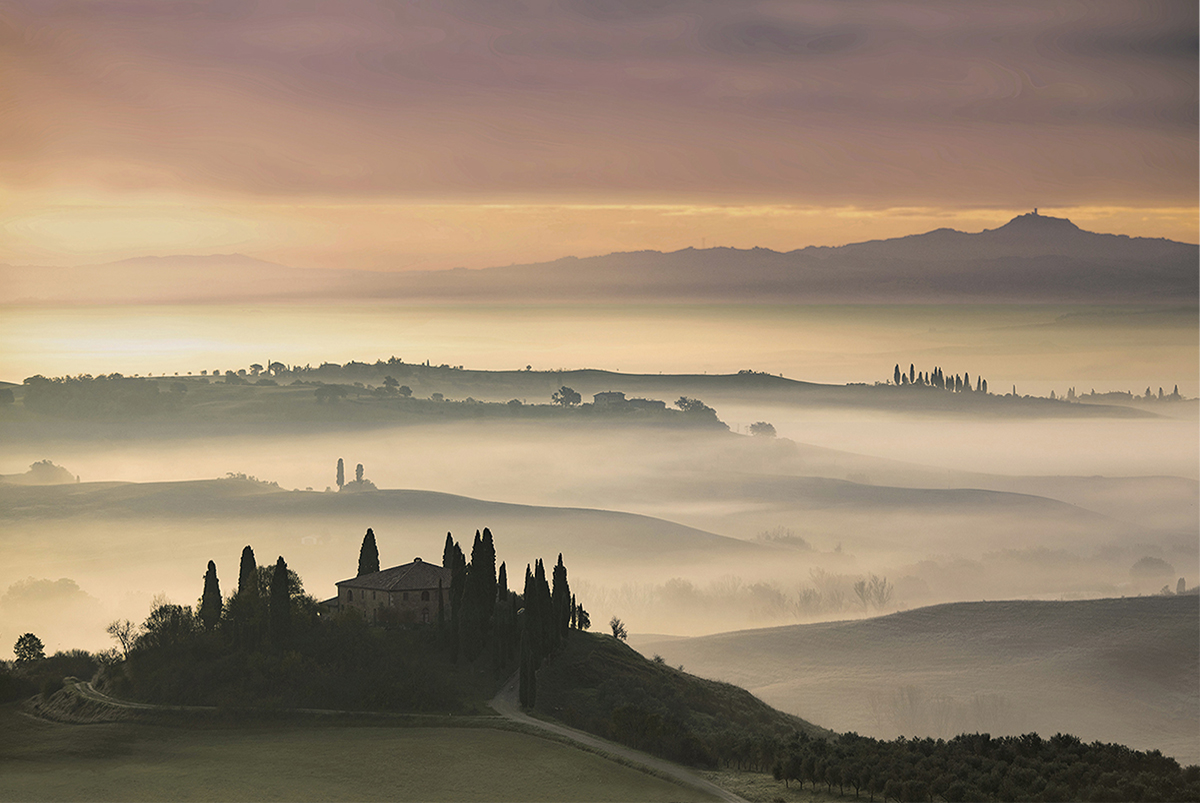 Misty Sunrise in Val d'Orcia