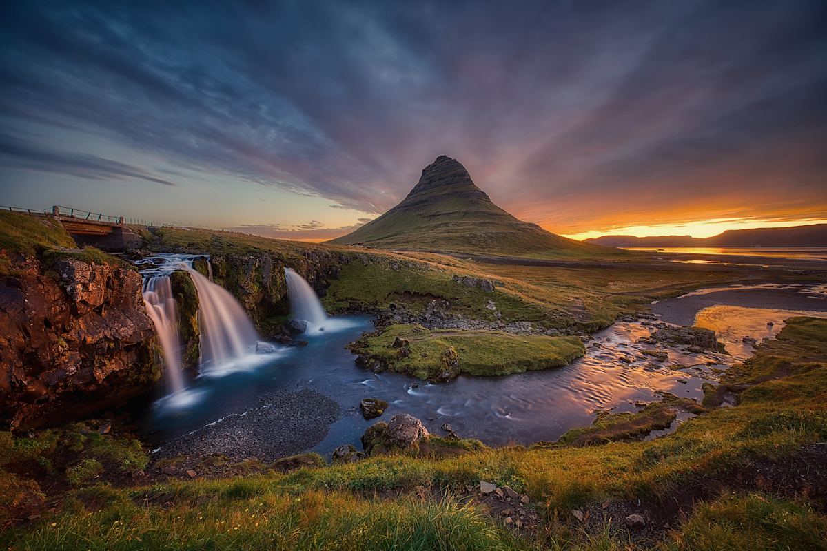 golden Kirkjufellsfoss