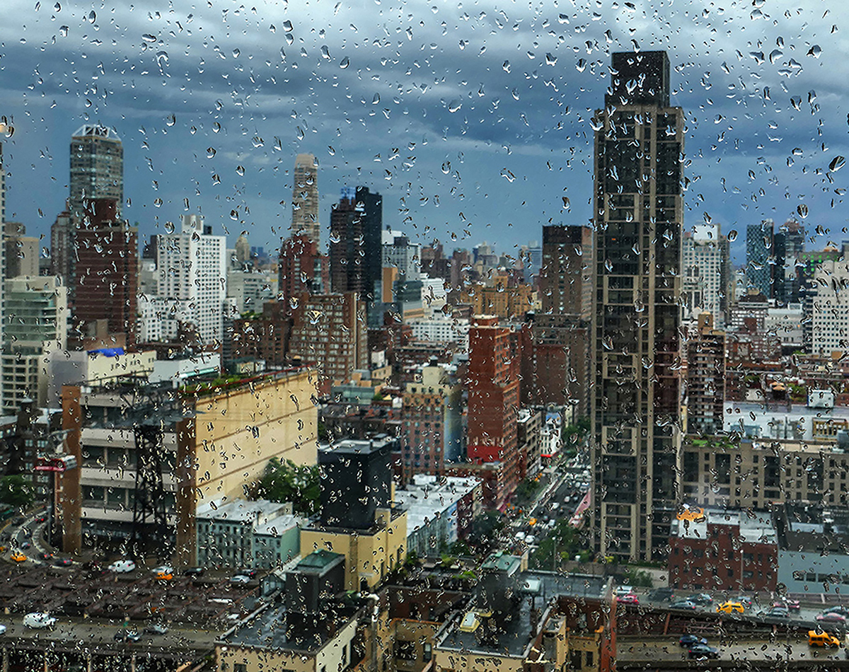 Rain through the window