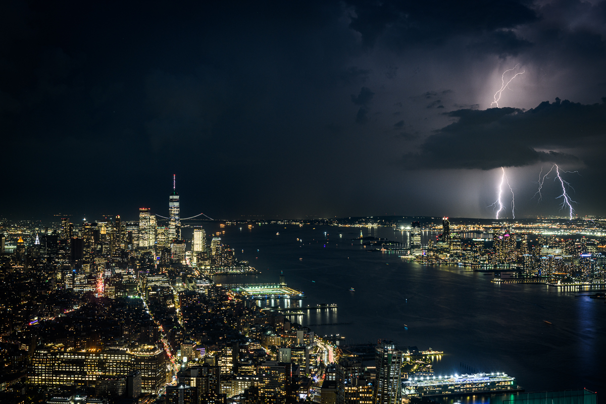 Thunderstorm above New York City