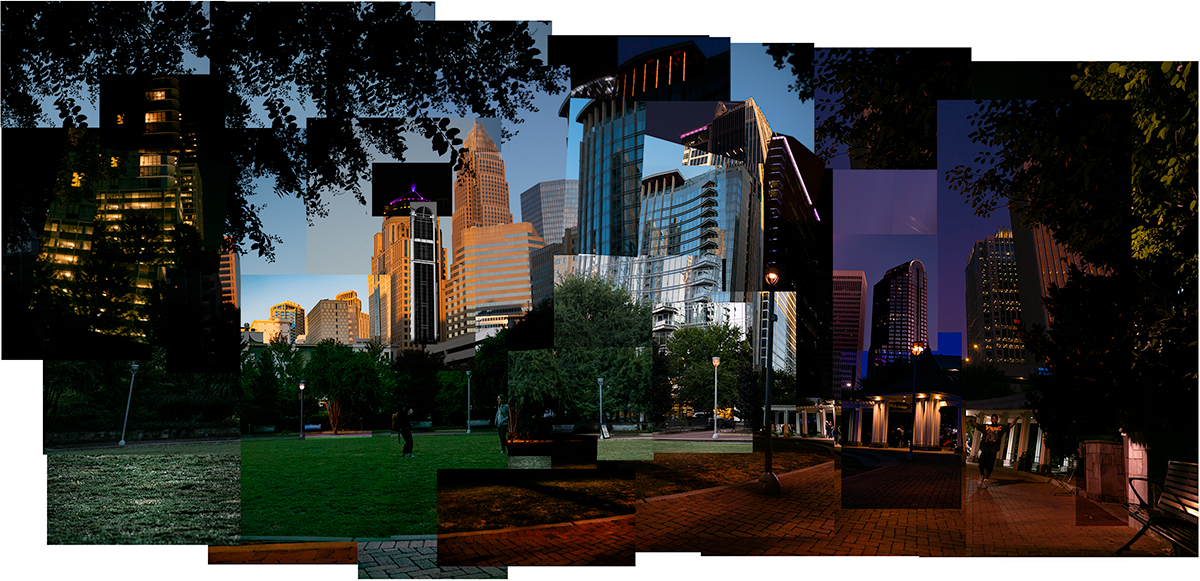 Charlotte Cityscape - Day and Night