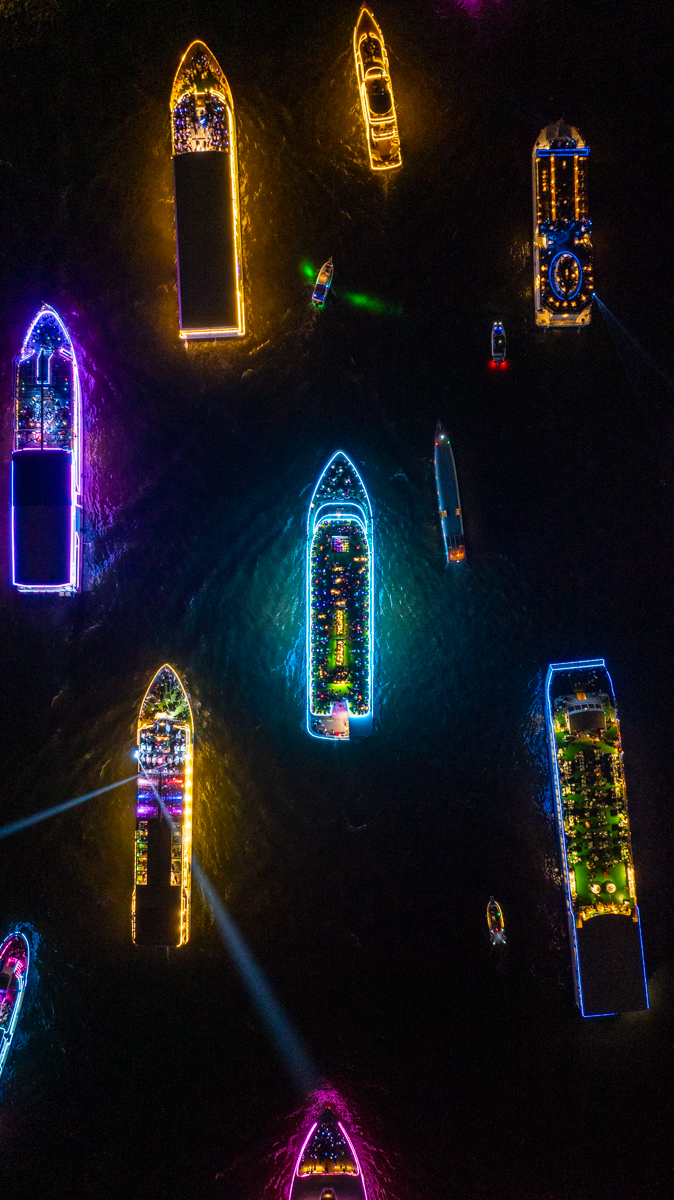 Neon Waves: New Year's Eve on the Chao Phraya, Bangkok