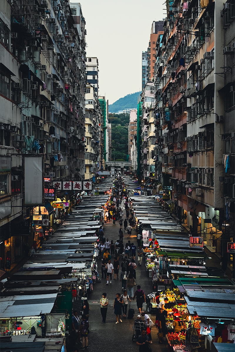 Market in Concrete Forest