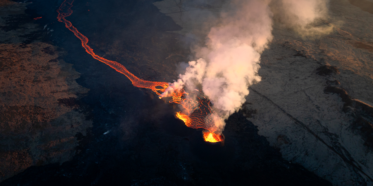 Volcanic eruption in Iceland