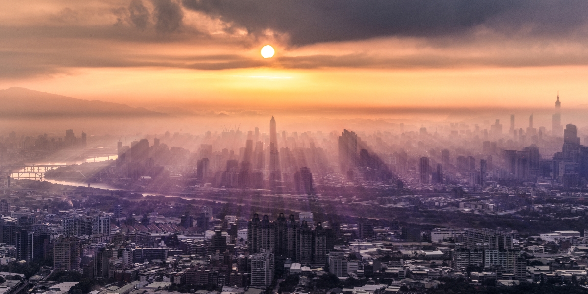 Morning light in the city