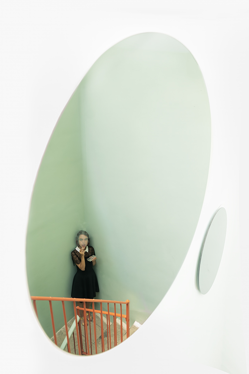 In the corner