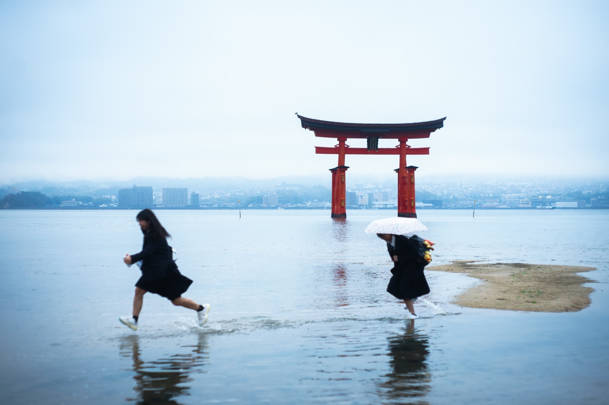 on the sea & torii