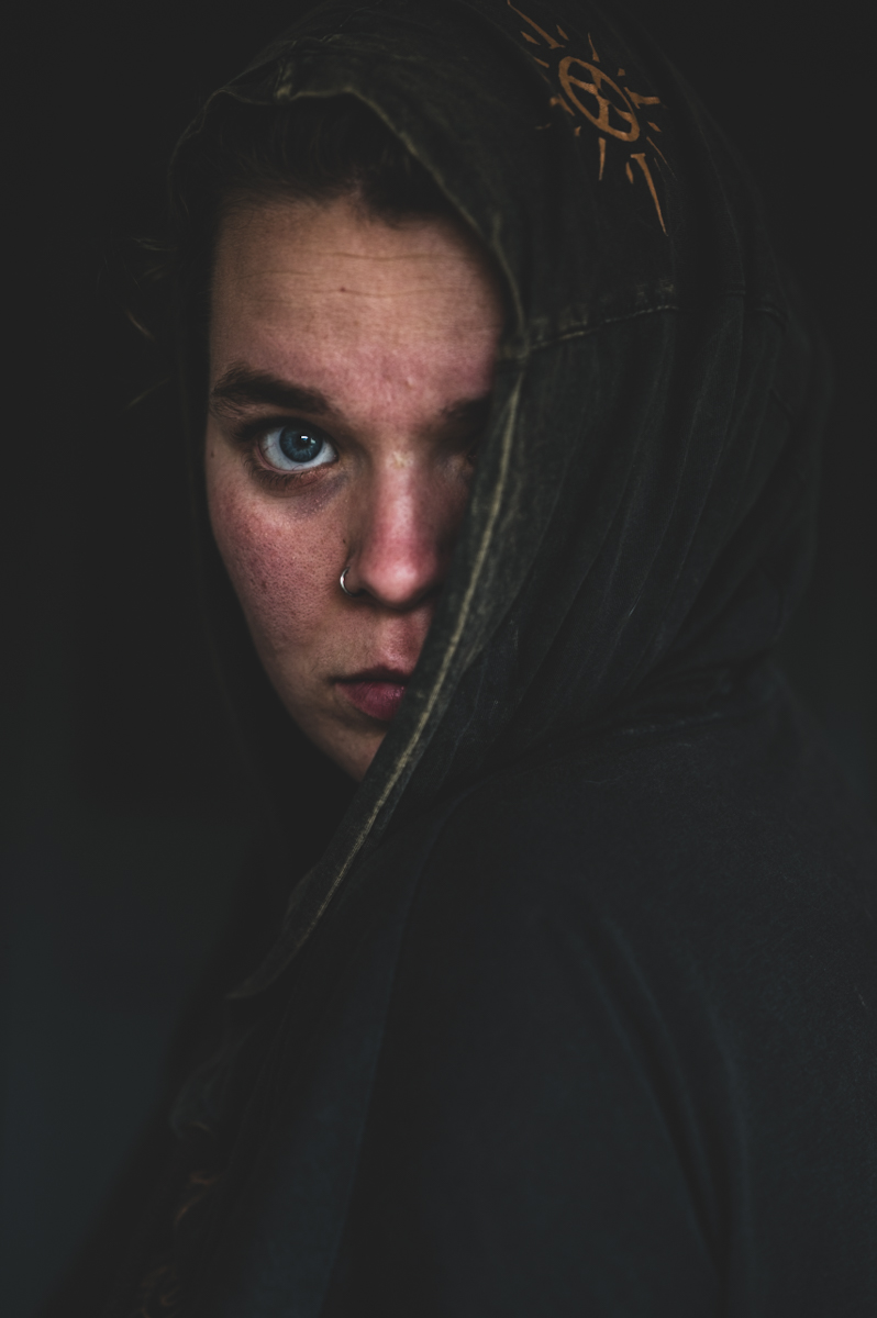 The girl in the dark