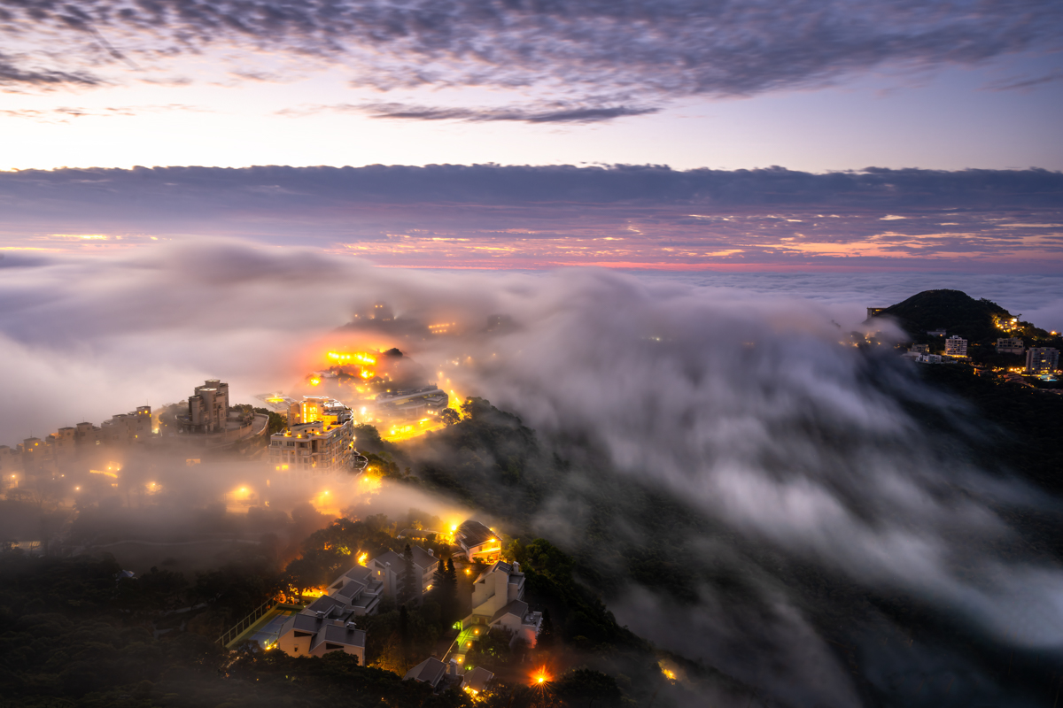Seasonal sea of cloud