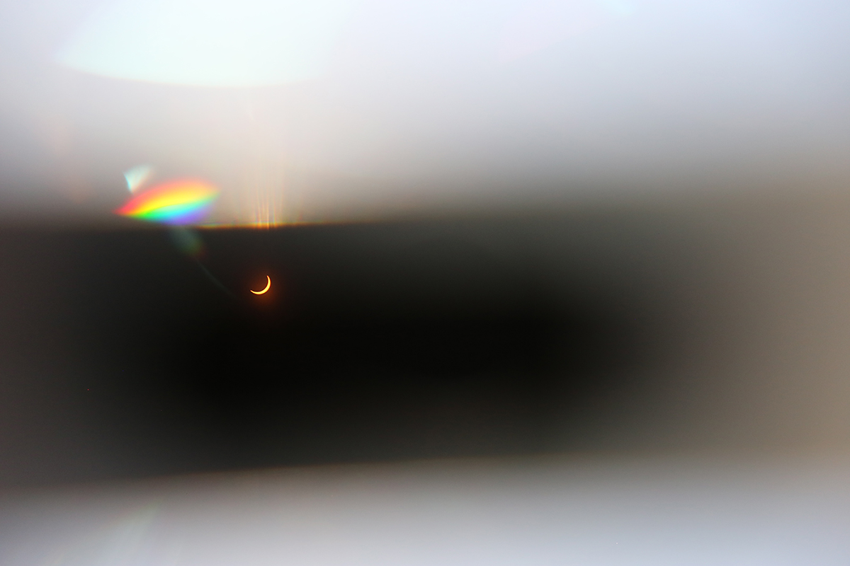 Prism Of Light Through An Eclipse Eye