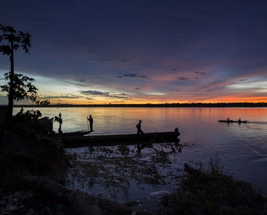 Dawn at the Congo River