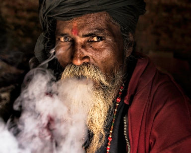 Smoking Sadhu