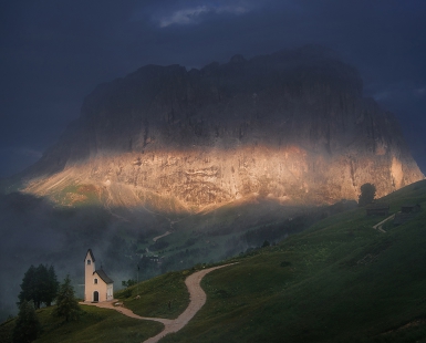 Chapel in the Dolomites