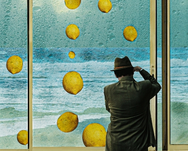 Lemons, homage to R. Magritte