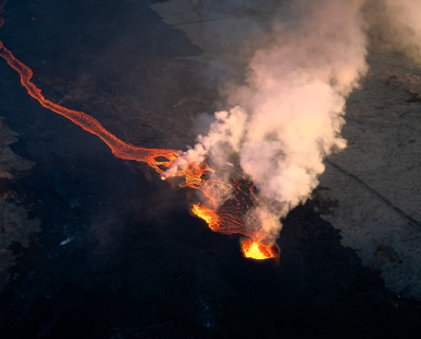 Volcanic eruption in Iceland