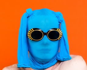 Blue self-portrait