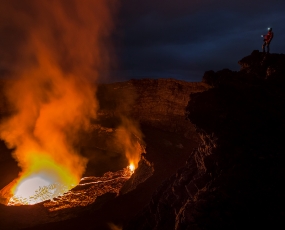 Enjoying the magic of Nyiragongo volcano