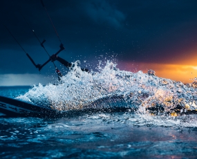 Kite during sunset