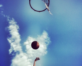 basketball to the sky