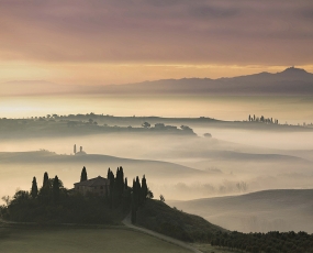 Misty Sunrise in Val d'Orcia